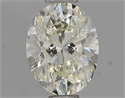 Natural Diamond 0.77 Carats, Oval with  Cut, J Color, SI1 Clarity and Certified by IGI