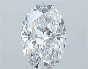 Picture of Natural Diamond 2.01 Carats, Oval with  Cut, D Color, SI1 Clarity and Certified by GIA