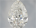 Natural Diamond 0.40 Carats, Pear with  Cut, G Color, VVS2 Clarity and Certified by IGI