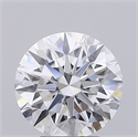 Lab Grown Diamond 3.62 Carats, Round with Ideal Cut, D Color, VVS2 Clarity and Certified by IGI