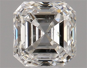 Picture of Natural Diamond 0.70 Carats, Asscher with  Cut, H Color, SI2 Clarity and Certified by GIA