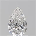 Diamante Natural 0.72 quilates, De pera , Color F, claridad SI1 y certificado GIA