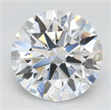 Lab Grown Diamond 2.53 Carats, Round with Ideal Cut, D Color, VVS1 Clarity and Certified by IGI