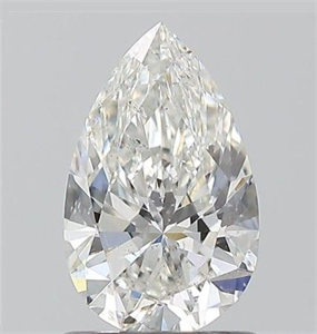Picture of Natural Diamond 1.00 Carats, Pear with  Cut, G Color, SI2 Clarity and Certified by GIA