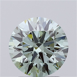 Picture of Lab Grown Diamond 2.04 Carats, Round with Excellent Cut, Fancy Vivid Green Color, VS1 Clarity and Certified by IGI