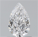 Natural Diamond 0.70 Carats, Pear with  Cut, D Color, VS1 Clarity and Certified by GIA