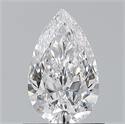Natural Diamond 0.70 Carats, Pear with  Cut, D Color, VS1 Clarity and Certified by GIA