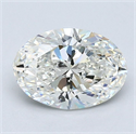 Natural Diamond 1.30 Carats, Oval with  Cut, I Color, VS1 Clarity and Certified by GIA