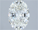 Natural Diamond 1.70 Carats, Oval with  Cut, I Color, VS1 Clarity and Certified by IGI