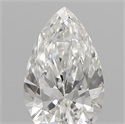Diamante Natural 0.13 quilates, De pera , Color F, claridad VVS1 y certificado IGI