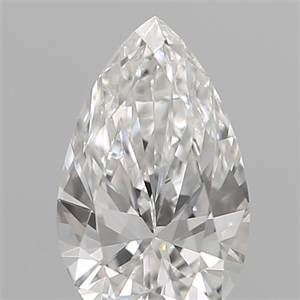 Picture of Natural Diamond 0.13 Carats, Pear with  Cut, F Color, VVS1 Clarity and Certified by IGI