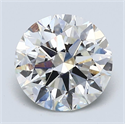 Natural Diamond 2.28 Carats, Round with Excellent Cut, F Color, VVS1 Clarity and Certified by GIA
