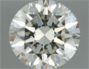 Natural Diamond 1.30 Carats, Round with Excellent Cut, K Color, VS1 Clarity and Certified by IGI
