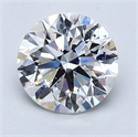 Natural Diamond 1.53 Carats, Round with Excellent Cut, E Color, SI2 Clarity and Certified by GIA