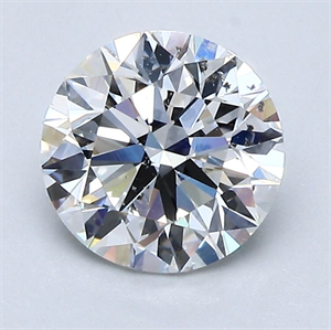 Picture of Natural Diamond 1.53 Carats, Round with Excellent Cut, E Color, SI2 Clarity and Certified by GIA