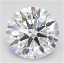 Lab Grown Diamond 3.02 Carats, Round with Ideal Cut, D Color, IF Clarity and Certified by IGI