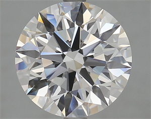 Picture of Lab Grown Diamond 3.38 Carats, Round with Ideal Cut, D Color, FL Clarity and Certified by IGI