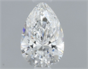 Diamante Natural 0.50 quilates, De pera , Color F, claridad SI1 y certificado GIA