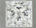 Diamante Natural 0.54 quilates, Princesa , Color J, claridad VVS1 y certificado GIA