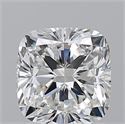 Diamante Natural 1.70 quilates, Del cojín , Color F, claridad VVS1 y certificado GIA