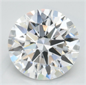 Lab Grown Diamond 2.52 Carats, Round with Ideal Cut, D Color, VVS1 Clarity and Certified by IGI