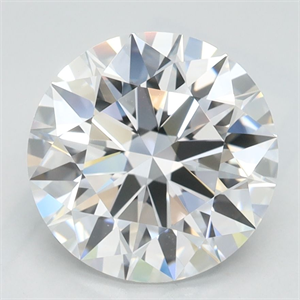 Picture of Lab Grown Diamond 2.52 Carats, Round with Ideal Cut, D Color, VVS1 Clarity and Certified by IGI