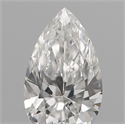 Natural Diamond 0.19 Carats, Pear with  Cut, F Color, VVS2 Clarity and Certified by IGI