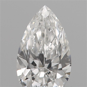 Picture of Natural Diamond 0.19 Carats, Pear with  Cut, F Color, VVS2 Clarity and Certified by IGI