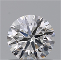 Natural Diamond 0.70 Carats, Round with Excellent Cut, E Color, VVS2 Clarity and Certified by GIA