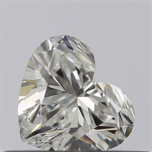 Picture of Natural Diamond 0.40 Carats, Heart with  Cut, E Color, IF Clarity and Certified by GIA