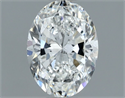 Natural Diamond 1.01 Carats, Oval with  Cut, F Color, SI1 Clarity and Certified by GIA