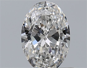 Foto Diamante Natural 0.50 quilates, Ovalado , Color E, claridad VVS1 y certificado GIA de