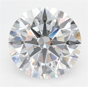 Picture of Lab Grown Diamond 3.35 Carats, Round with Ideal Cut, D Color, IF Clarity and Certified by IGI