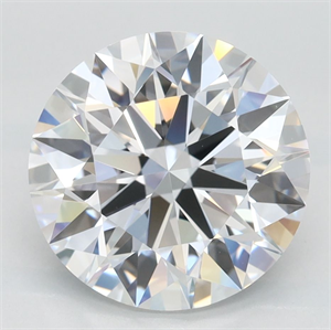 Picture of Lab Grown Diamond 3.05 Carats, Round with Excellent Cut, D Color, FL Clarity and Certified by GIA