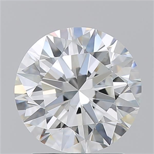 Picture of Natural Diamond 2.02 Carats, Round with Excellent Cut, H Color, IF Clarity and Certified by GIA