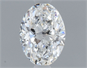 Natural Diamond 0.60 Carats, Oval with  Cut, E Color, VVS2 Clarity and Certified by GIA