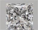 Natural Diamond 0.80 Carats, Princess with  Cut, D Color, VS1 Clarity and Certified by GIA