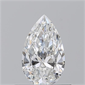 Natural Diamond 0.53 Carats, Pear with  Cut, F Color, VVS2 Clarity and Certified by GIA