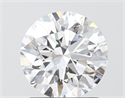 Lab Grown Diamond 1.55 Carats, Round with Ideal Cut, D Color, VVS2 Clarity and Certified by IGI