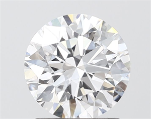 Picture of Lab Grown Diamond 1.55 Carats, Round with Ideal Cut, D Color, VVS2 Clarity and Certified by IGI
