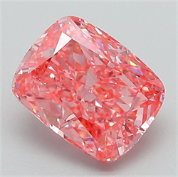 Picture of Lab Grown Diamond 2.08 Carats, CUSHION MODIFIED with  Cut, Fancy Vivid Pink Color, VVS2 Clarity and Certified by IGI