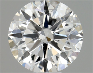 Picture of Natural Diamond 0.40 Carats, Round with Very Good Cut, F Color, SI2 Clarity and Certified by GIA