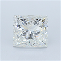 Diamante Natural 1.72 quilates, Princesa , Color H, claridad SI1 y certificado GIA
