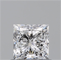Natural Diamond 0.70 Carats, Princess with  Cut, E Color, SI1 Clarity and Certified by GIA