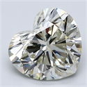 Natural Diamond 4.21 Carats, Heart with  Cut, L Color, SI2 Clarity and Certified by GIA