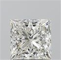 Natural Diamond 1.50 Carats, Princess with  Cut, J Color, SI1 Clarity and Certified by GIA
