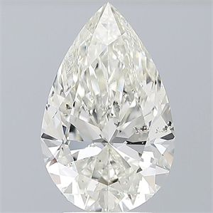 Foto Diamante Natural 3.01 quilates, De pera , Color H, claridad SI2 y certificado IGI de