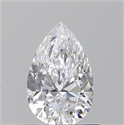 Diamante Natural 0.75 quilates, De pera , Color D, claridad VVS1 y certificado GIA