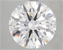 Lab Grown Diamond 5.03 Carats, Round with Ideal Cut, E Color, VVS2 Clarity and Certified by IGI