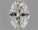 Natural Diamond 0.70 Carats, Oval with  Cut, H Color, SI1 Clarity and Certified by GIA